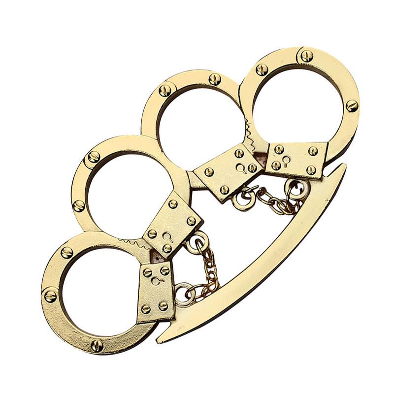Gold Hancuff Knuckles Paperweight - Tophatter's Army Products & Self Defense Collectible Weapons - Tophatter Daily Deals